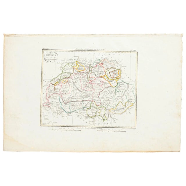 This map of Netherlands is an etching realized in 19th century. The state of preservation of the artwork is excellent. The...