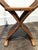 Pair of Italian Mid Century Savonarola Lion Head Wood Folding Chairs For Sale - Image 9 of 11