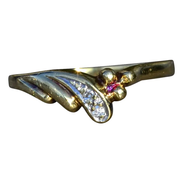 The Dandridge: Ladies 14K Gold Cocktail Ring with Diamonds For Sale