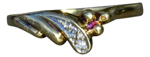 The Dandridge: Ladies 14K Gold Cocktail Ring with Diamonds