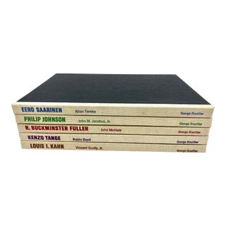 Makers of Contemporary Architecture by George Braziller, 1962 Complete Set (5 Vol For Sale