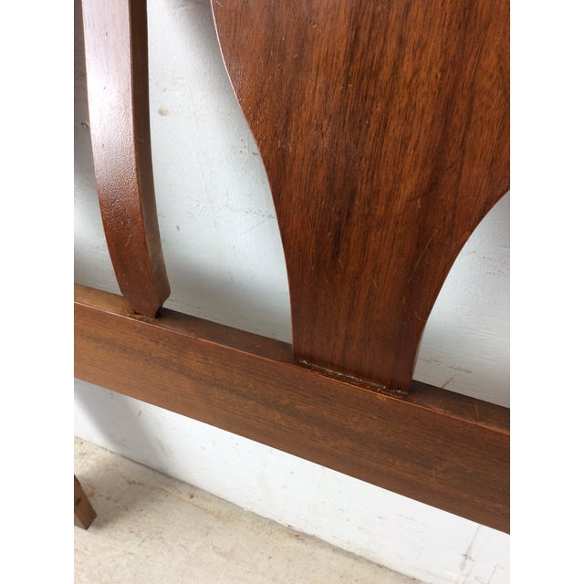 Mid Century Modern Full Size Headboard With Bentwood Details For Sale - Image 15 of 18
