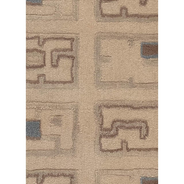 Modern Custom Art Deco High-Low Hand Knotted Rug by Doris Leslie Blau Size: 4'3" × 5'3" (129 × 160 cm). Exclusively...
