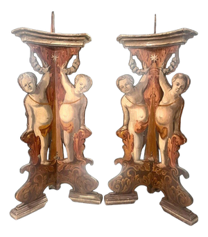 Italian Palace Candleholders, Set of 2