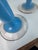 Mid-Century Modern 1940's Westmoreland Taper Blue Candlesticks, a Pair For Sale - Image 3 of 6