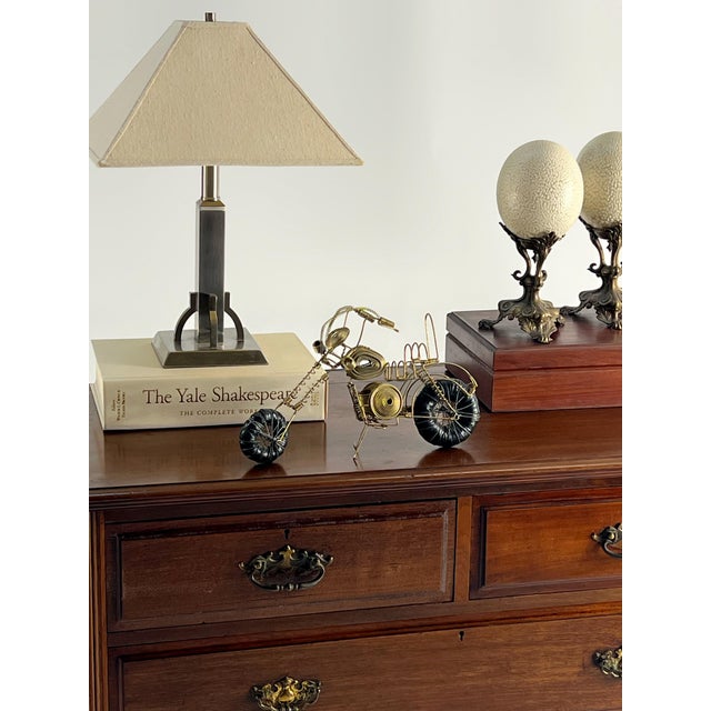 Pair of Vintage Decorative Ceramic Faux Ostrich on Stands For Sale - Image 12 of 12