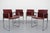 Eve 184 Armchairs in Leather and Steel by Piero Lissoni for Cassina, 2010s, Set of 4, in Very Good conditions. Designed...