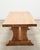 French Provincial Oak Country Farmhouse Trestle Dining Table For Sale - Image 15 of 18