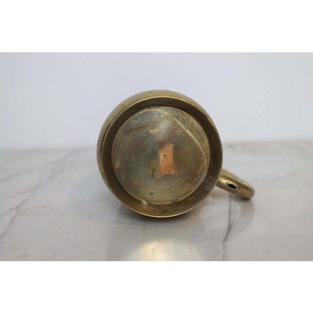 Vintage Etched Brass Mug For Sale - Image 9 of 9