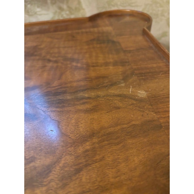 French Provincial Louis XV Cherry/Burl Side Table by Baker, For Sale In Washington DC - Image 6 of 7