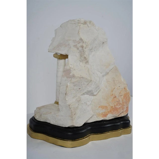 Grand Tour Italian Grand Tour Style Carved Marble Stone Ruins Sculpture For Sale - Image 3 of 9