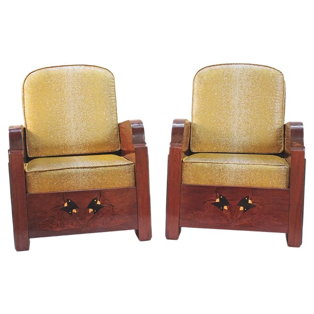 Set of Art Deco Armchairs, 1930s For Sale