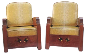 Set of Art Deco Armchairs, 1930s