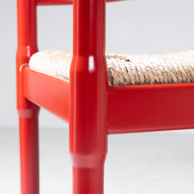 Vintage Carimate Chairs by Vico Magistretti for Cassina, 1959, Set of 12, in Restored conditions. Designed 1950 to 1959 I...