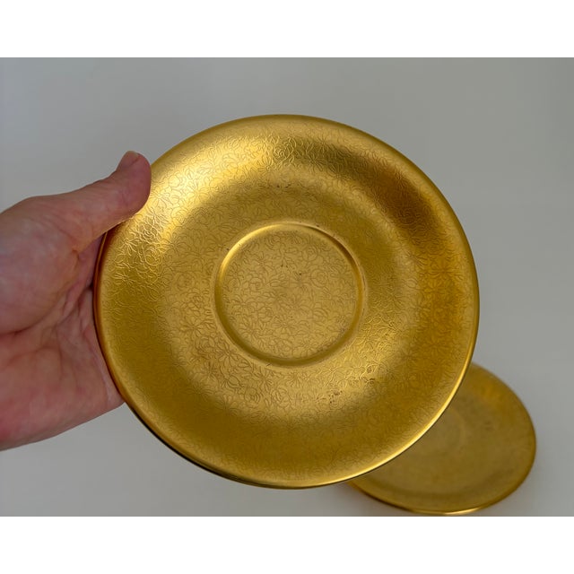 Pickard Gold Porcelain Tea Service Combined With Rean-Signed Creamer and Sugar - 10 PCS For Sale - Image 11 of 12