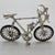 Vintage Italian Handmade Genuine Silver & Rubber Sport Bicycle Dollhouse Miniature For Sale - Image 4 of 8