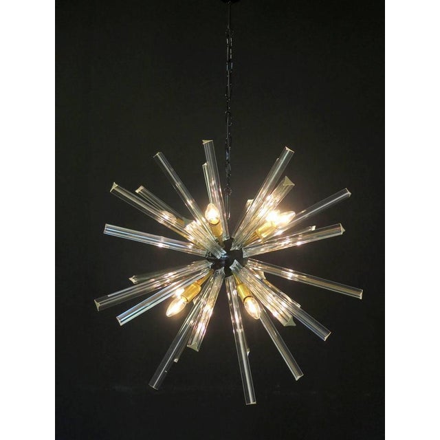 Crystal Prism Sputnik Chandeliers, Murano, 1990, Set of 2 For Sale - Image 11 of 13