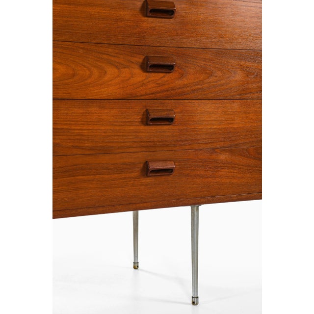 1950s Sideboard in Steel and Teak attributed to Børge Mogensen, 1950s For Sale - Image 5 of 9