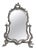 Napoleon III Silver-Plated Metal Table Mirror For Sale