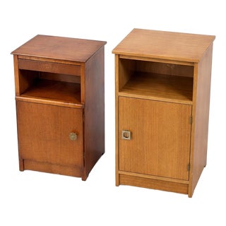 Mid-Century Wooden Bedside Cabinets, Set of 2 For Sale
