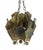 Tom Greene Brutalist Torch-Cut Patinated Brass Candle Lantern Chandelier Attributed to Tom Greene for Feldman Lighting c.1960s For Sale - Image 4 of 10