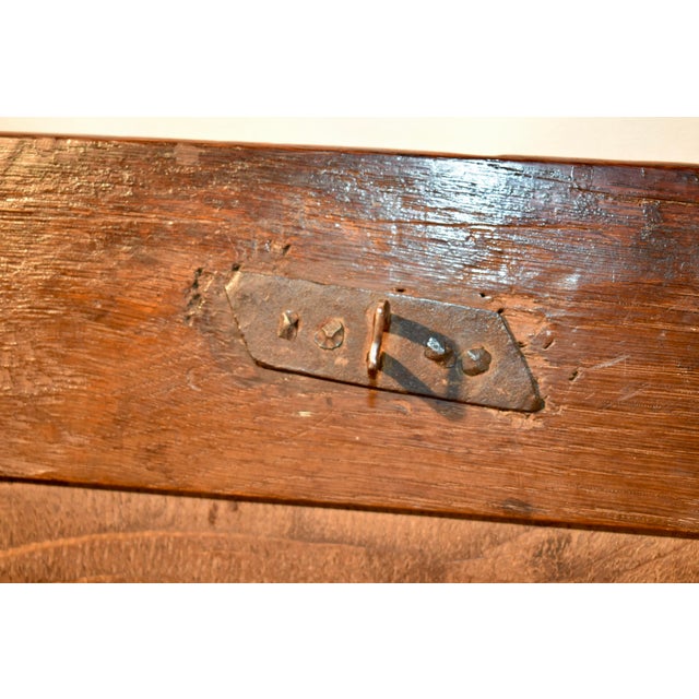 18th Century English Oak Blanket Chest For Sale - Image 10 of 11