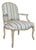 18th Century Louis XV Walnut Fauteuil/Armchair in Early Painted Finish For Sale