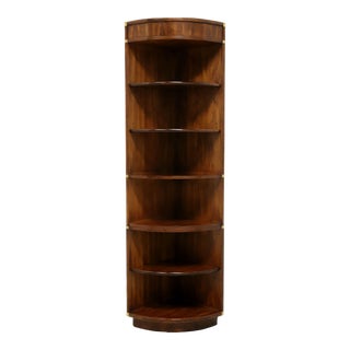 Gordon's Late 20th Century Campaign Style Corner Shelving Unit A For Sale
