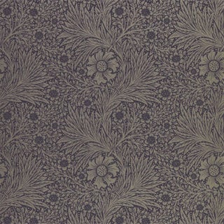 Morris & Co Pure Marigold Wallpaper in Black Ink For Sale