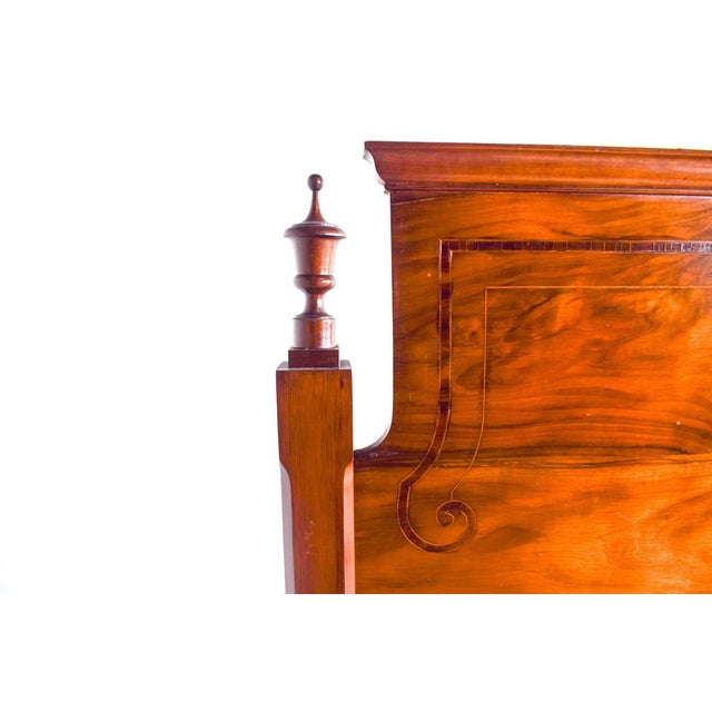 Late 19th Century Vintage Portugese Double Bed in Rosewood, 1890 For Sale - Image 5 of 11