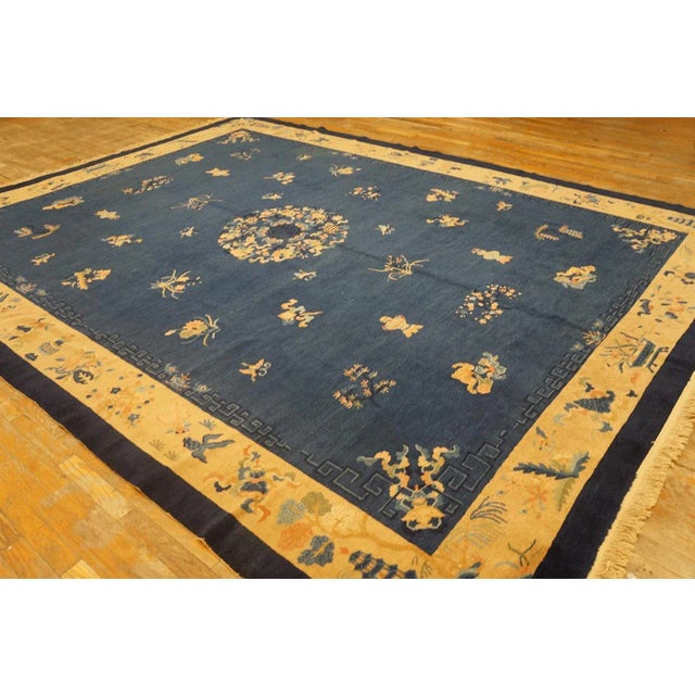 1920s Early 20th Century Chinese Peking Carpet ( 9'1'' x 11'8'' - 277 x 356 ) For Sale - Image 5 of 11