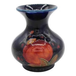 Circa 1928-1936 English Small Moorcroft Pomegranate Pattern Vase