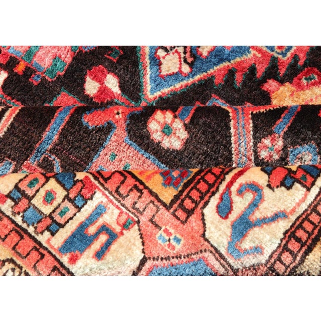 Antique Persian Nahavand Rug With All-Over Sub-Geometric Tribal Design For Sale - Image 11 of 12