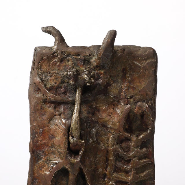 Brutalist Iron & Steel Sculpture Entitled "Reliquary" Signed Lindsey Decker For Sale - Image 15 of 17