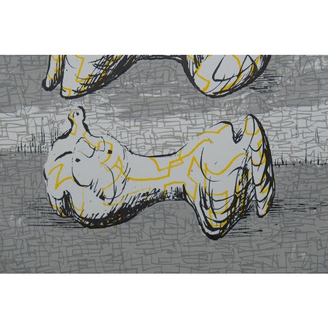 Henry Moore, Trois personnages allongés, Lithograph For Sale - Image 5 of 7