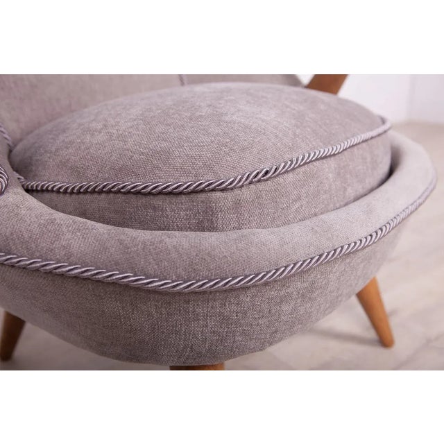 Set of Model 345 Armchairs by J. Jędrychowicz & K. Racinowski for Poznan Furniture Factory, 1950s For Sale - Image 17 of 18