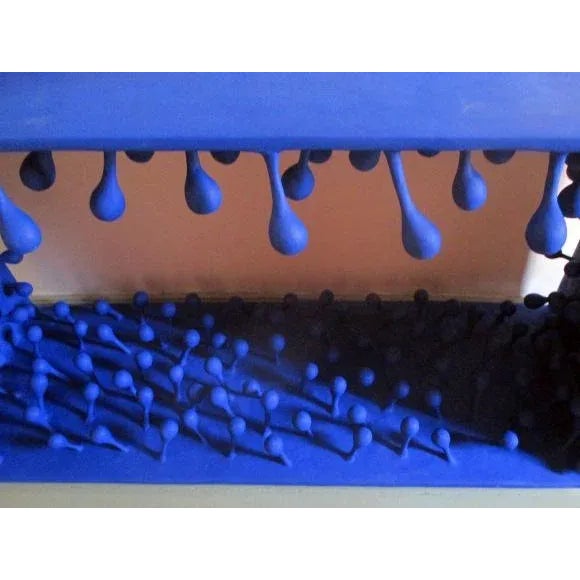 Blue Early 21st Century Oversized Design Console Table For Sale - Image 8 of 11