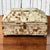 This large-scale Hollywood Regency style tessellated horn and bone inlay vanity chest is a stunning statement piece....