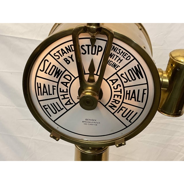 Metal Ships Telegraph By Bendix of Brooklyn NY For Sale - Image 7 of 12
