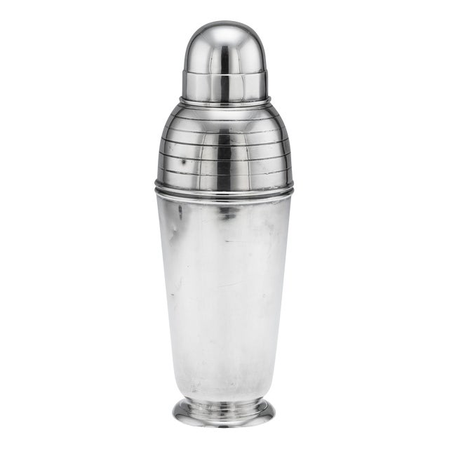Vintage Art Deco Silver Plated Shaker by Asprey of London, 1930 For Sale