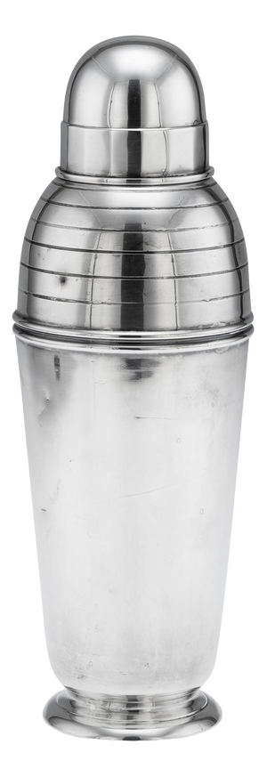 Vintage Art Deco Silver Plated Shaker by Asprey of London, 1930