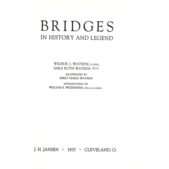 "Bridges in History and Legend" 1937 Watson, Wilbur J. & Sara Ruth For Sale - Image 4 of 12