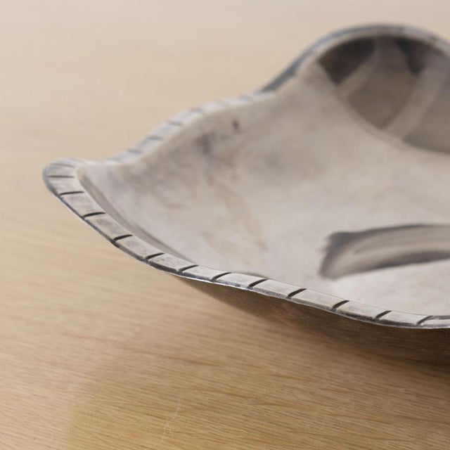 1930s French Alpaca Wavy Bowl For Sale - Image 9 of 11