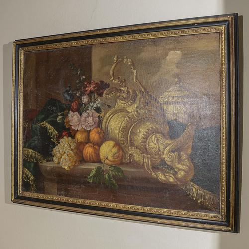 Still Life, Oil on Canvas, 1900s, Framed For Sale - Image 4 of 5