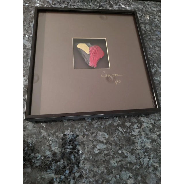 1990s Abstract Brutalist Post Modern Original Art - Framed For Sale - Image 9 of 11