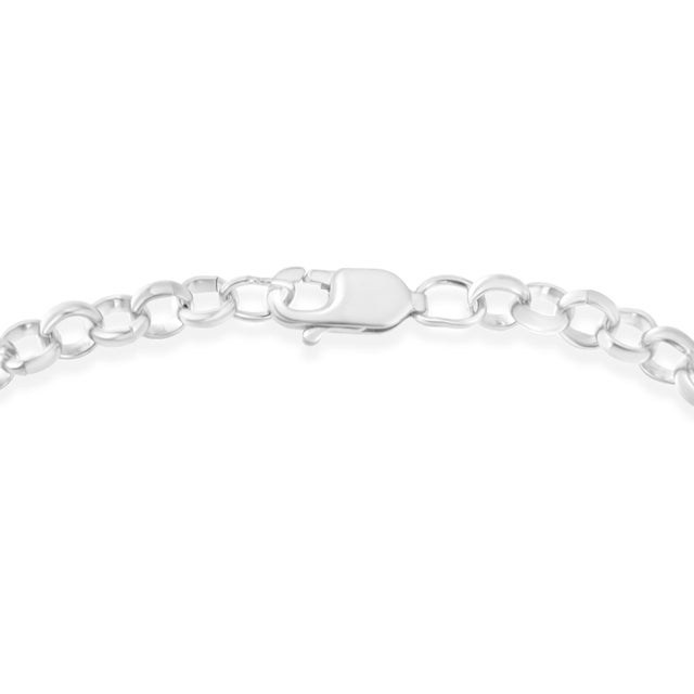 Haus of Brilliance .925 Sterling Silver 1/4 Cttw Diamond-Accented Heart and Ribbon Charm 7" Link Chain Bracelet (H-I Color, I1-I2 Clarity) For Sale - Image 4 of 6
