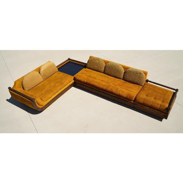 Mid 20th Century Adrian Pearsall Style Spanish Sectional Sofa and Table