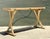 Wood Vintage Wood and Metal Extendable Console Table For Sale - Image 7 of 18