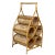 Vintage Boho Coastal Rattan Wicker Sculptural Wine Bottle Rack Holder For Sale - Image 13 of 13