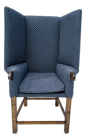Country Wing-Back Americana Style Chair c.90s
